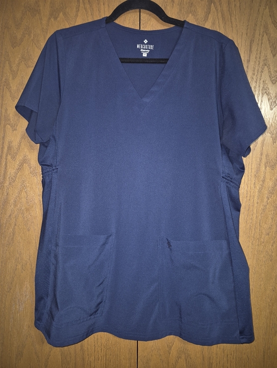 Med Couture Tops - Med Couture Women's Navy MATERNITY V-Neck Medical Scrub Top
